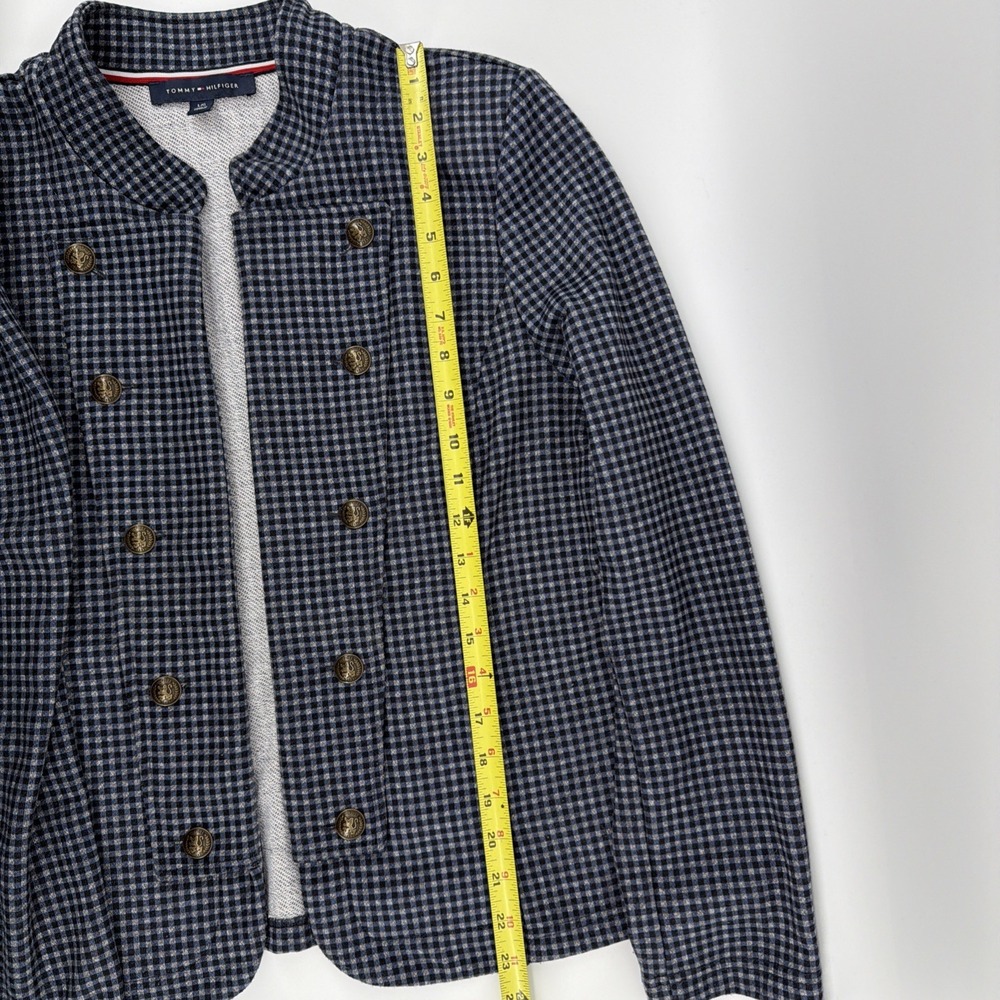 Tommy Hilfiger Women's Military Band Jacket Blazer Open Front, Stretch, Size Lg. - Picture 9 of 11